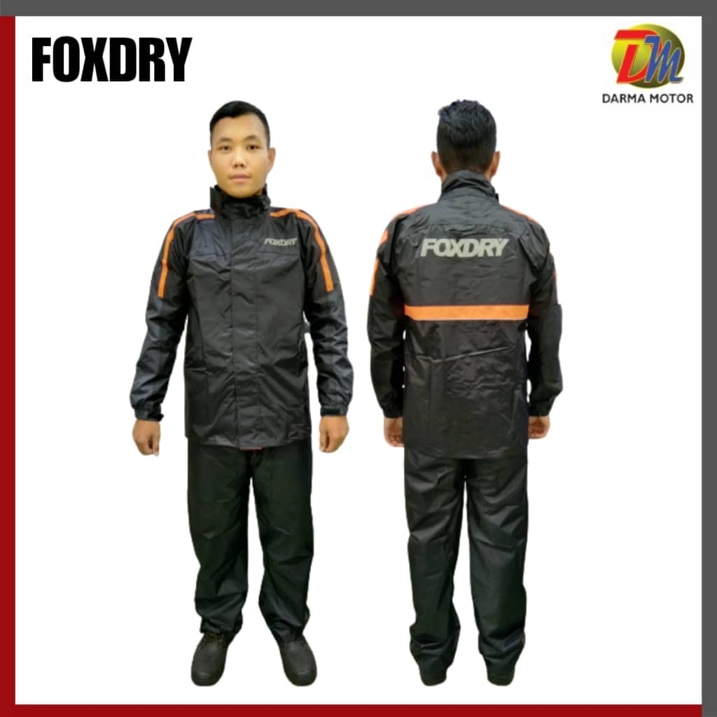 FOXDRY 05 Raincoat Rainsuit Baju Hujan Motorcycle Outdoor