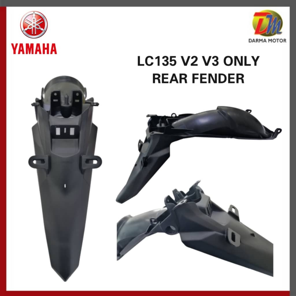YAMAHA LC135 V2 V3 REAR FENDER BACK MUDGUARD