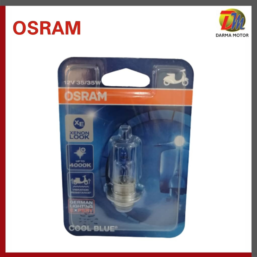 OSRAM 12v 35/35w HYPER WHITE HS1 MOTORCYCLE BULB (COOL BLUE)